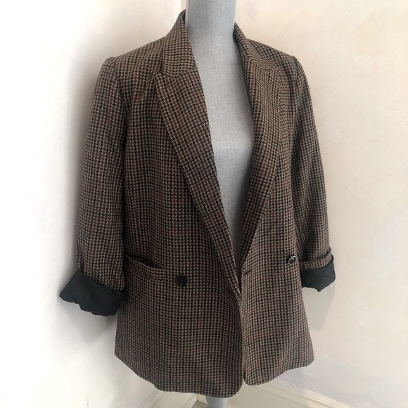 Gap Classic Houndstooth Girlfriend Blazer - Picture 3 of 4